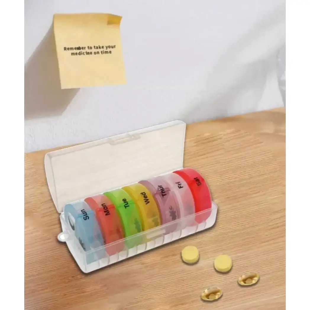 1/2pcs Portable 7-Day Weekly P - Tablets ulasan dan harga