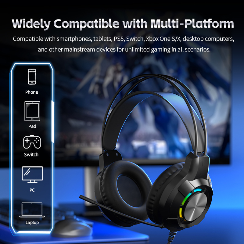 Gaming Headset Noise Cancellin - Gaming Headset With Mic Rgb ulasan dan harga