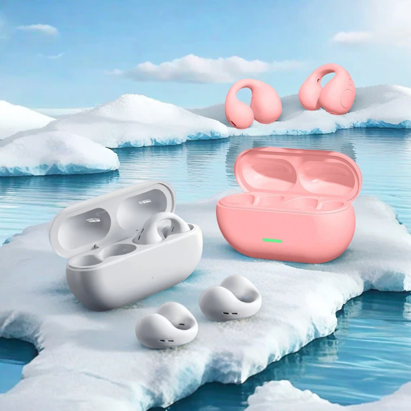Bluetooth Headset 5.3 Wireless - Open Ear Air Conduction Headphones ulasan dan harga