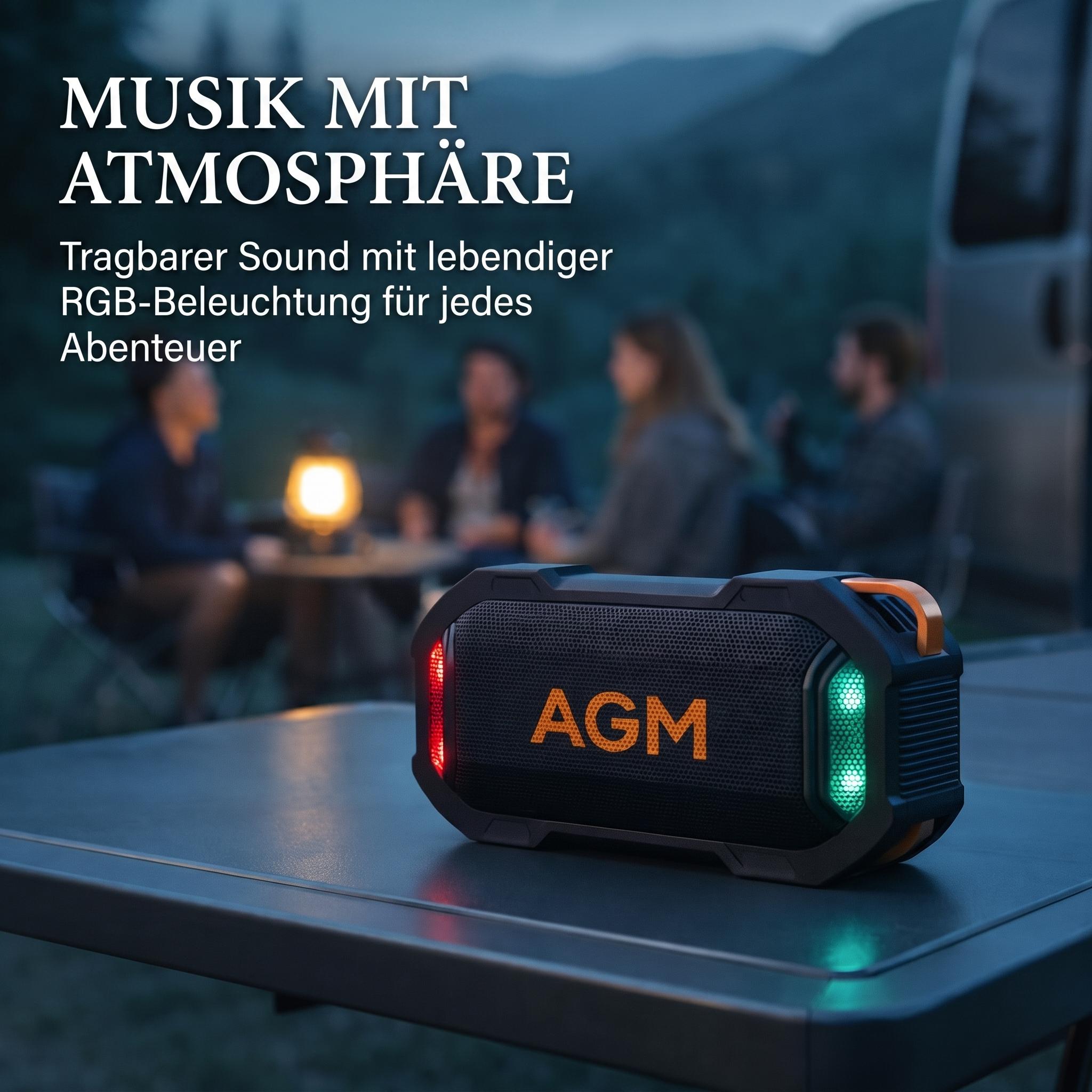 AGM MAG ROCK Outdoor Wireless  - Portable Bluetooth Speaker Waterproof Ipx7 ulasan dan harga