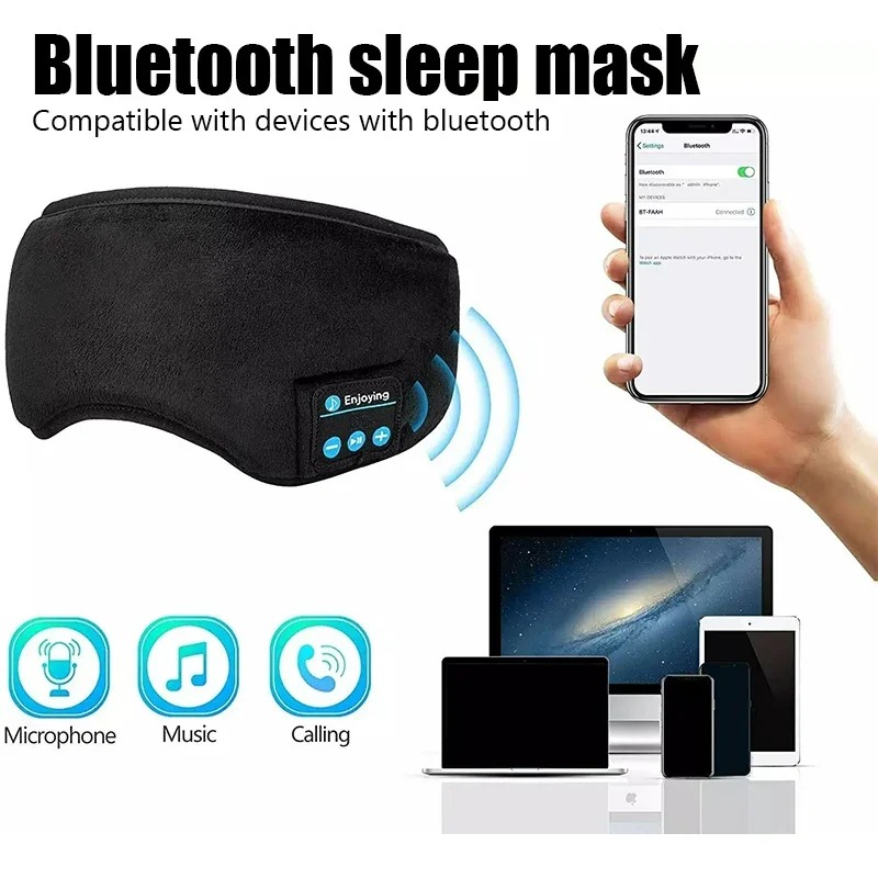 Fone Bluetooth Earphones Sport - Sleep Mask Headphones Bluetooth ulasan dan harga