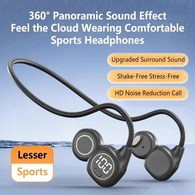 Bone Conduction Bluetooth Earb - Bone Conduction Running Headphones ulasan dan harga