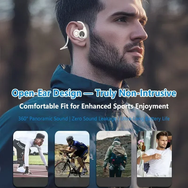 Bone Conduction Bluetooth Earb - Bone Conduction Running Headphones ulasan dan harga