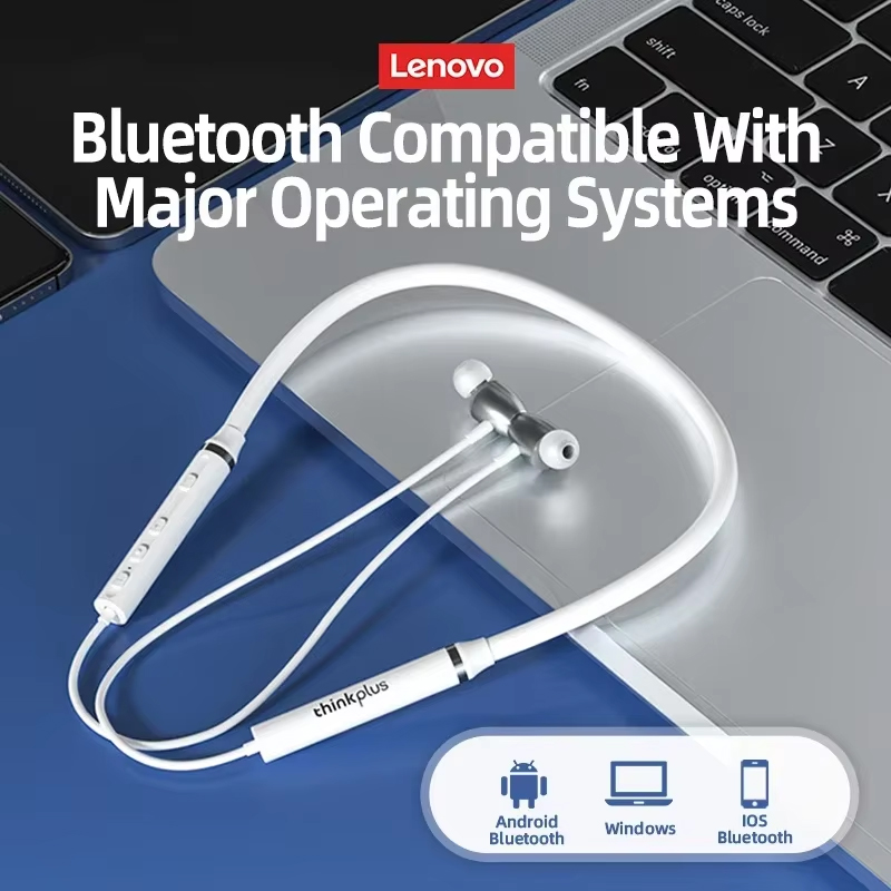 Lenovo Bluetooth Earphones Wat - Magnetic Neckband Sports Earphones ulasan dan harga