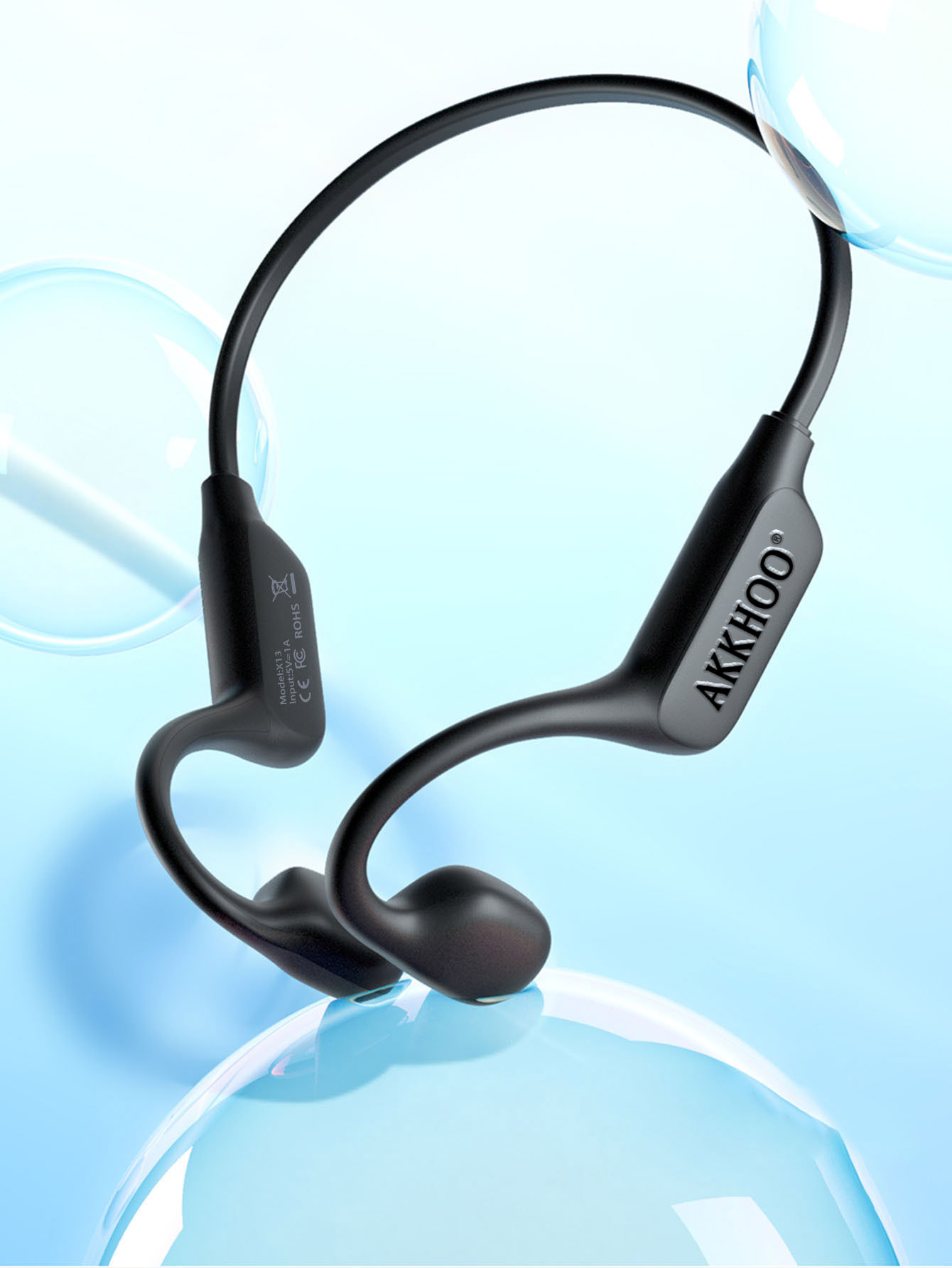 Open Ear Bone Conduction Bluet - Bone Conduction Running Headphones ulasan dan harga