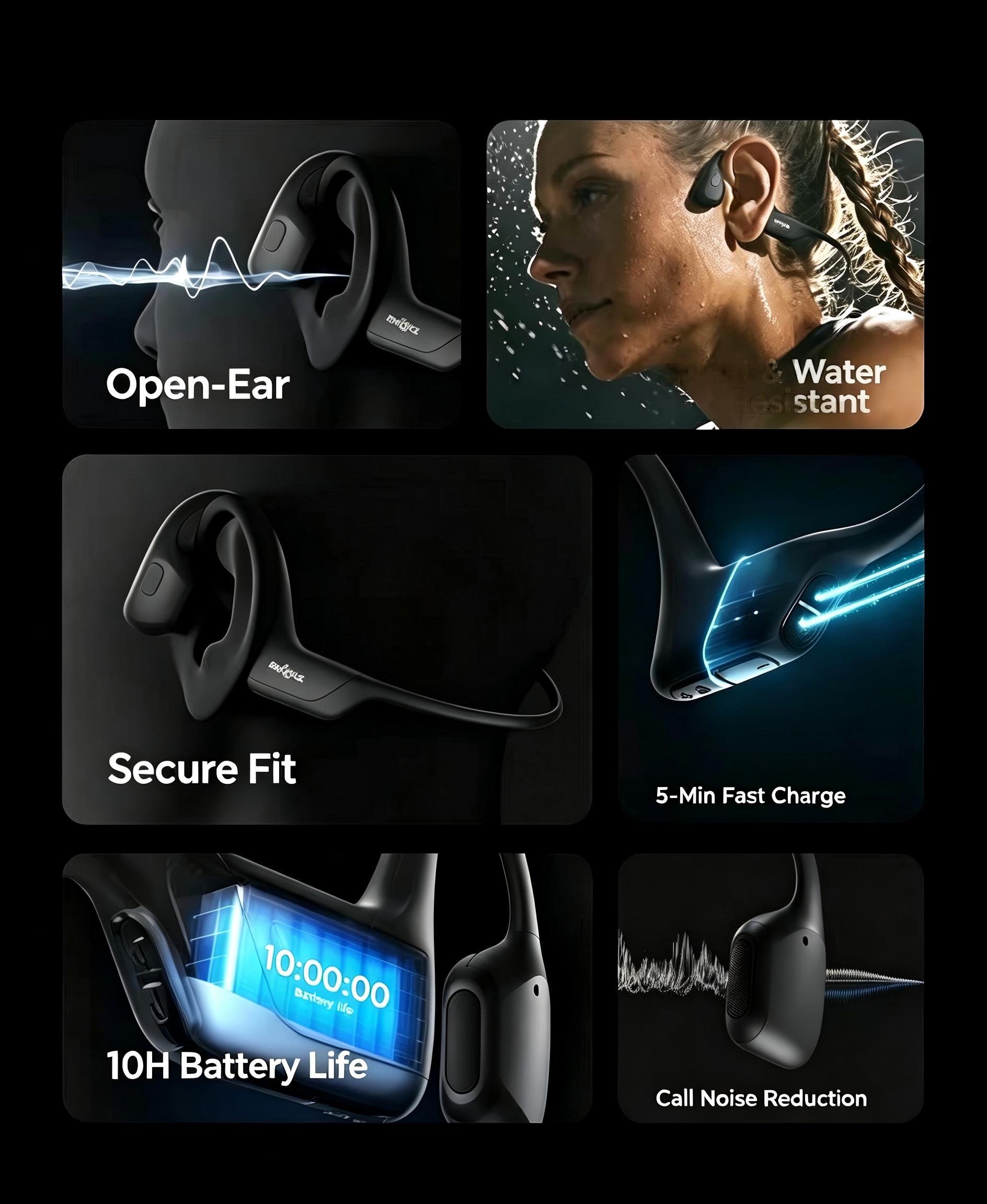 OpenRun Pro AS810 Bone Conduct - Bone Conduction Running Headphones ulasan dan harga