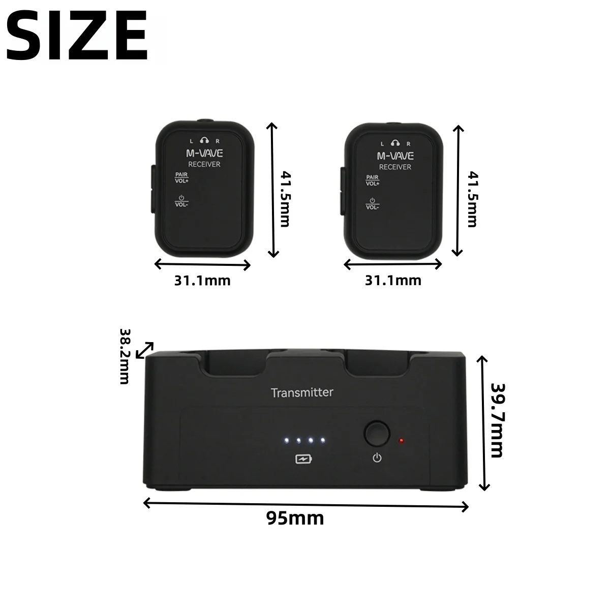 M-VAVE WP-12 Wireless In-Ear M - In Ear Monitors For Singers ulasan dan harga