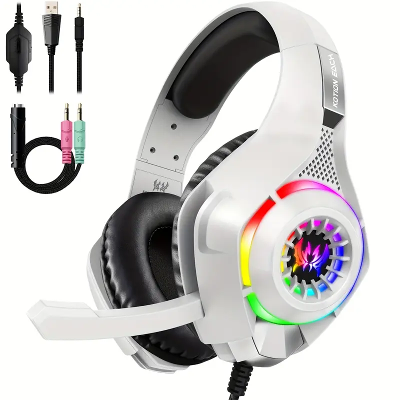 Gaming Headset for PC, PS4, PS - Gaming Headset With Mic Rgb ulasan dan harga