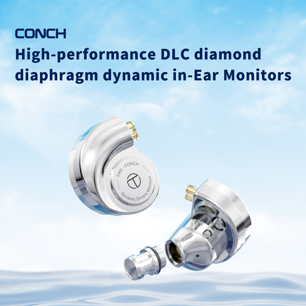 TRN Conch Earphone Lucky Bag H - Planar Magnetic Iem Earphones ulasan dan harga