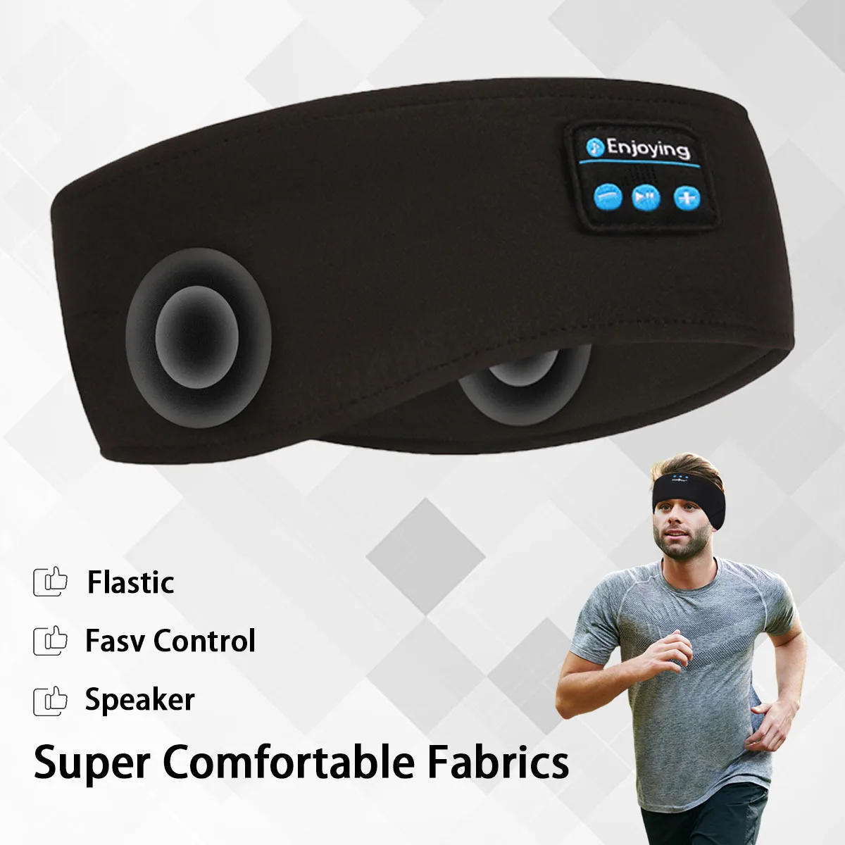 Bluetooth Earphones Sports Sid - Sleep Mask Headphones Bluetooth ulasan dan harga