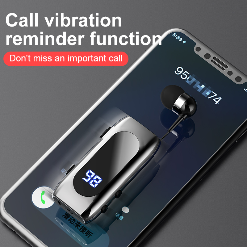 K55 Lapel Bluetooth Headset Li - Type C Wired Earphones With Mic ulasan dan harga