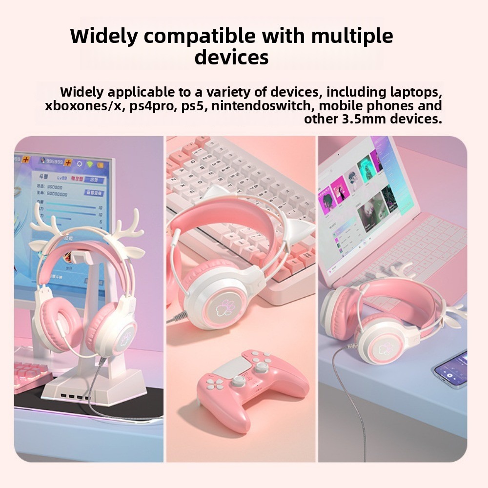 RGB Gaming Earphones with High - Gaming Headset With Mic Rgb ulasan dan harga