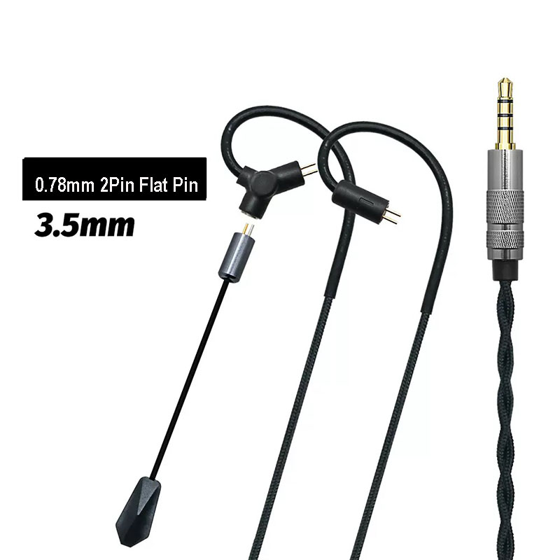 0.78 QDC MMCX Gaming Earphone  - Type C Wired Earphones With Mic ulasan dan harga
