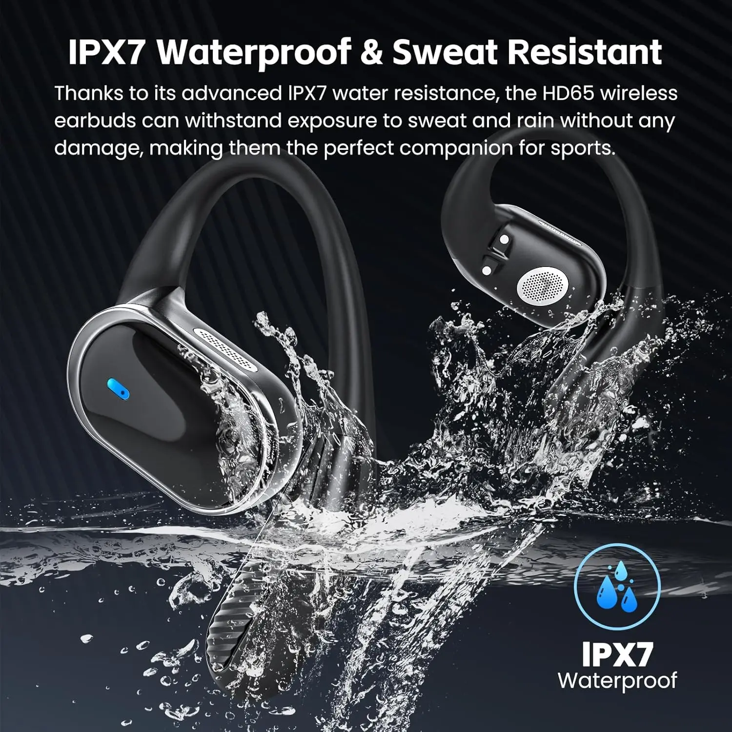 Bluetooth Earphones Wireless H - Open Ear Air Conduction Headphones ulasan dan harga